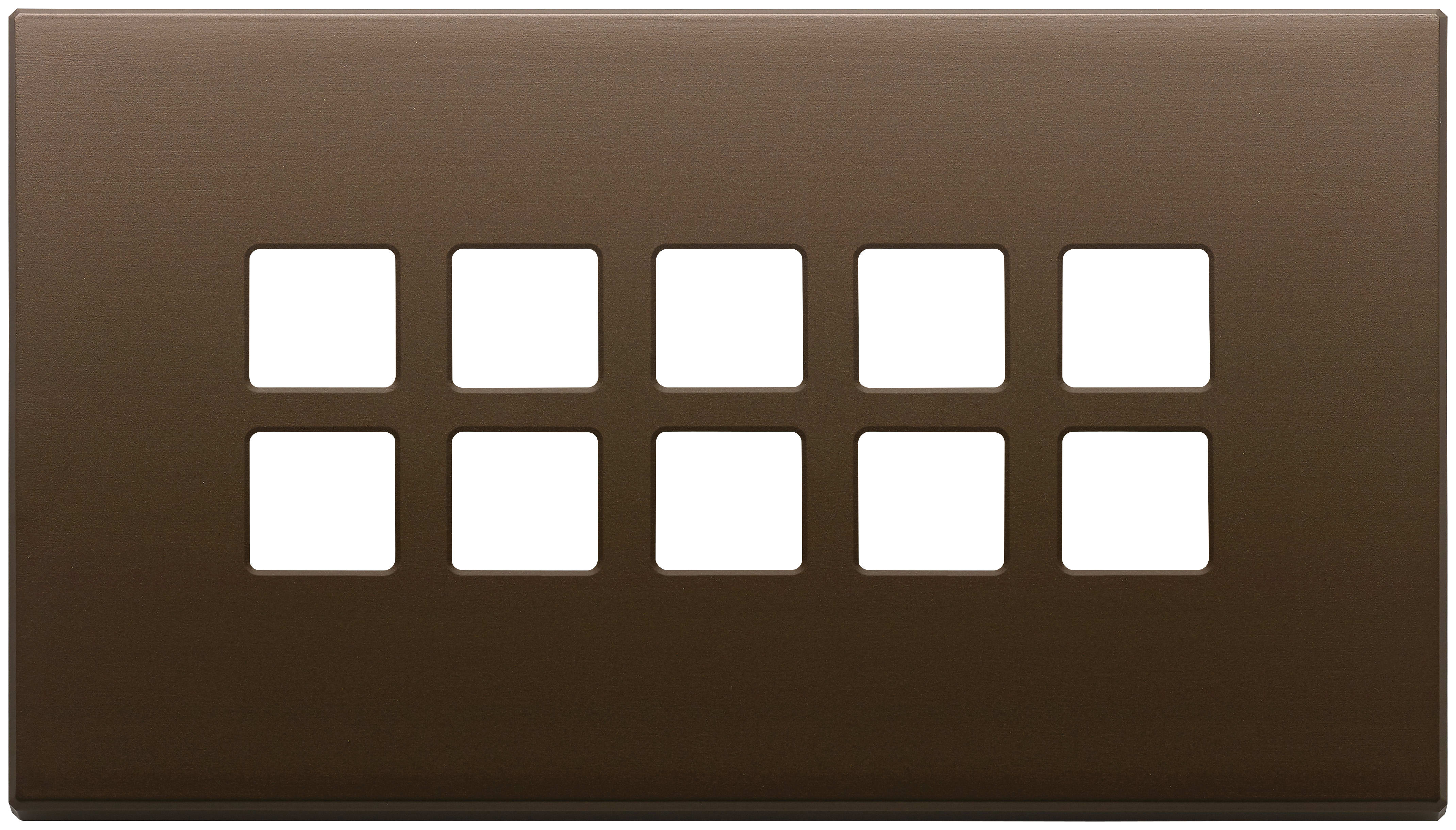 VIMAR - PLACCA 5MX10 BS FLAT BRONZO SCURO SPAZZ. 22699.12