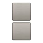 VIMAR - Due Tasti Flat Intercambiabili Nichel Spazzolato 22751.0.11