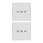 VIMAR - Due Tasti Flat Neutri Illuminati Bianco Intercambiabili Matt 22751.01