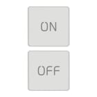 VIMAR - Due Tasti Flat Intercambiabili Simboli On E Off Bianco Matt