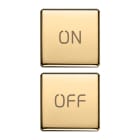 VIMAR - DUE TASTI FLAT SIMBOLI ON/OFF ORO