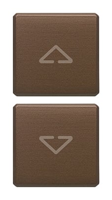 VIMAR - DUE TASTI FLAT SIMBOLI FRECCE BRONZO