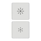 VIMAR - Due Tasti Flat Dimmer Intercambiabili Simboli Bianco Matt 22751.3.01