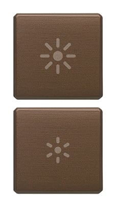 VIMAR - DUE TASTI FLAT DIMMER BRONZO