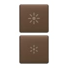 VIMAR - DUE TASTI FLAT DIMMER BRONZO