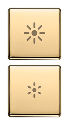 VIMAR - DUE TASTI FLAT DIMMER ORO
