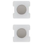 VIMAR - Due Tasti Tondo Domotica Illuminabili Nichel Spazzolato - Comandi Domotici/Knx