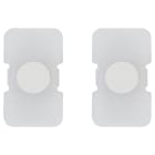 VIMAR - Due Tasti Tondo Elettromeccanico Illuminabile Bianco Matt Per Comandi Intercambiabili