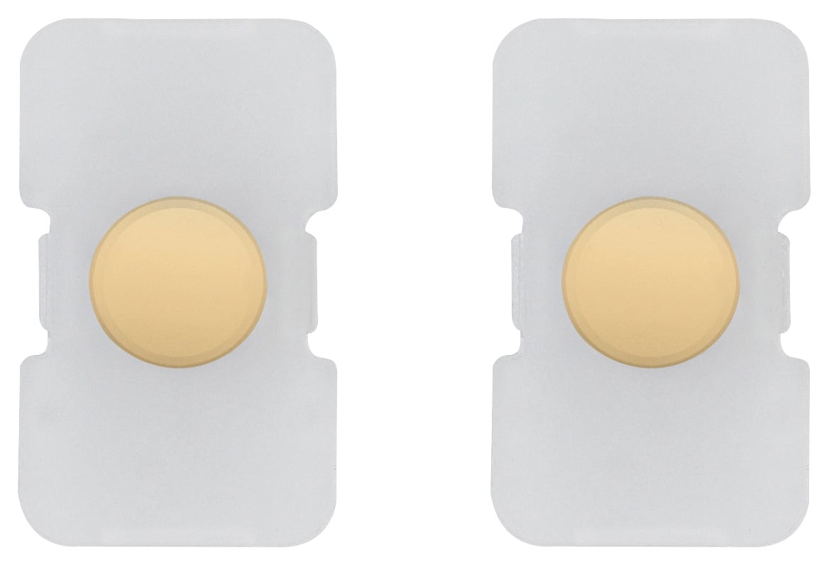 VIMAR - Due Tasti Tondo Elettromeccanico Illuminabile Oro - Intercambiabili Per Comandi Elettromeccanici