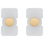 VIMAR - Due Tasti Tondo Elettromeccanico Illuminabile Oro - Intercambiabili Per Comandi Elettromeccanici
