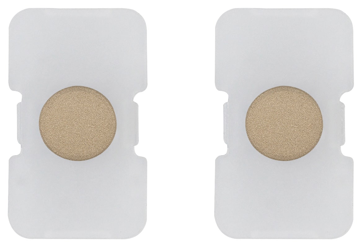 VIMAR - Due Tasti Tondo Elettromeccanico Illuminabile Oro Satinato Interchangeable.