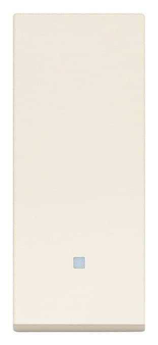 VIMAR - Deviatore 1P 10Ax Allineato Canapa Illuminabile Tasto Sostituibile Max 100 W Lampade Alimentatore Integrato
