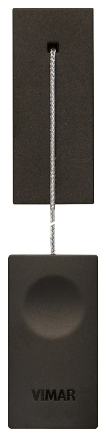 VIMAR - PULSANTE SCAMBIO NO/NC 10A TIRANTE NERO 30054.G