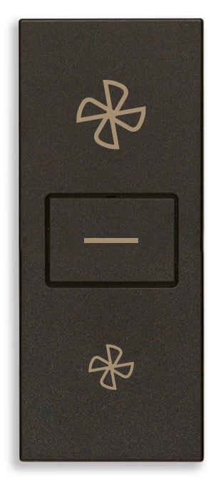 VIMAR - COMMUTATORE 1P 10AX FAN-COIL NERO 30063.G