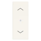 VIMAR - Commutatore Elettronico Centralizzabile per Tapparelle con Uscite a Relè 0,6-2A 220-240V Bianco con Orientamento Lamelle e Memorizzazione Posizione 30196.B