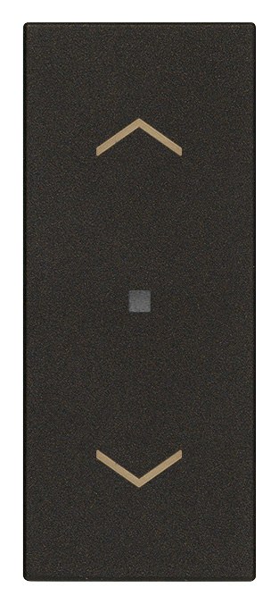 VIMAR - Commutatore Elettronico Centralizzabile per Tapparelle Nero con Orientamento Lamelle e Uscite a Relè 0,6-2A 220-240V 30196.G