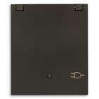 VIMAR - Presa Sicury 2P+T 16A con Coper Nero Standard Tedesco Illuminabile 30208.CG