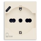 VIMAR - Presa Universale con USB C e Sicury Standard Italiano, Alimentatore USB 15W 3A 5V, 2 Moduli 30210.USBC