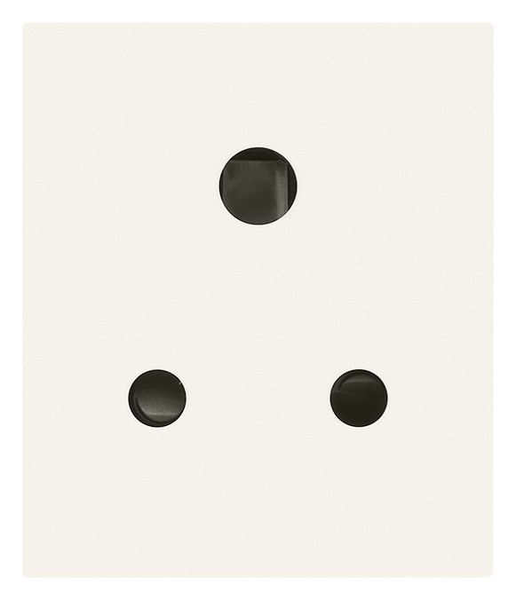 VIMAR - PRESA SICURY 2P+T 5A INGLESE BIANCO 30214.B