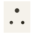 VIMAR - PRESA SICURY 2P+T 5A INGLESE BIANCO 30214.B