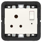 VIMAR - PRESA 2P+T 5A INGLESE INTERR. BIANCO