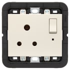 VIMAR - PRESA 2P+T 5A INGLESE INTERR. CANAPA 30215.C