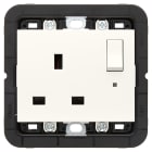 VIMAR - PRESA 2P+T 13A INGLESE INTER+SPIA BIANCO