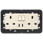 VIMAR - 2PRESE 2P+T13ABS+INT.ROSSO+USBC+C CANAPA 30224.CCC