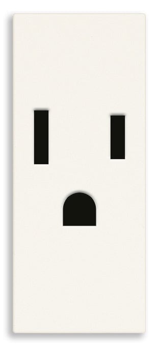 VIMAR - PRESA SICURY 2P+T 15A USA BIANCO