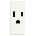 VIMAR - PRESA SICURY 2P+T 15A USA BIANCO 30242.B