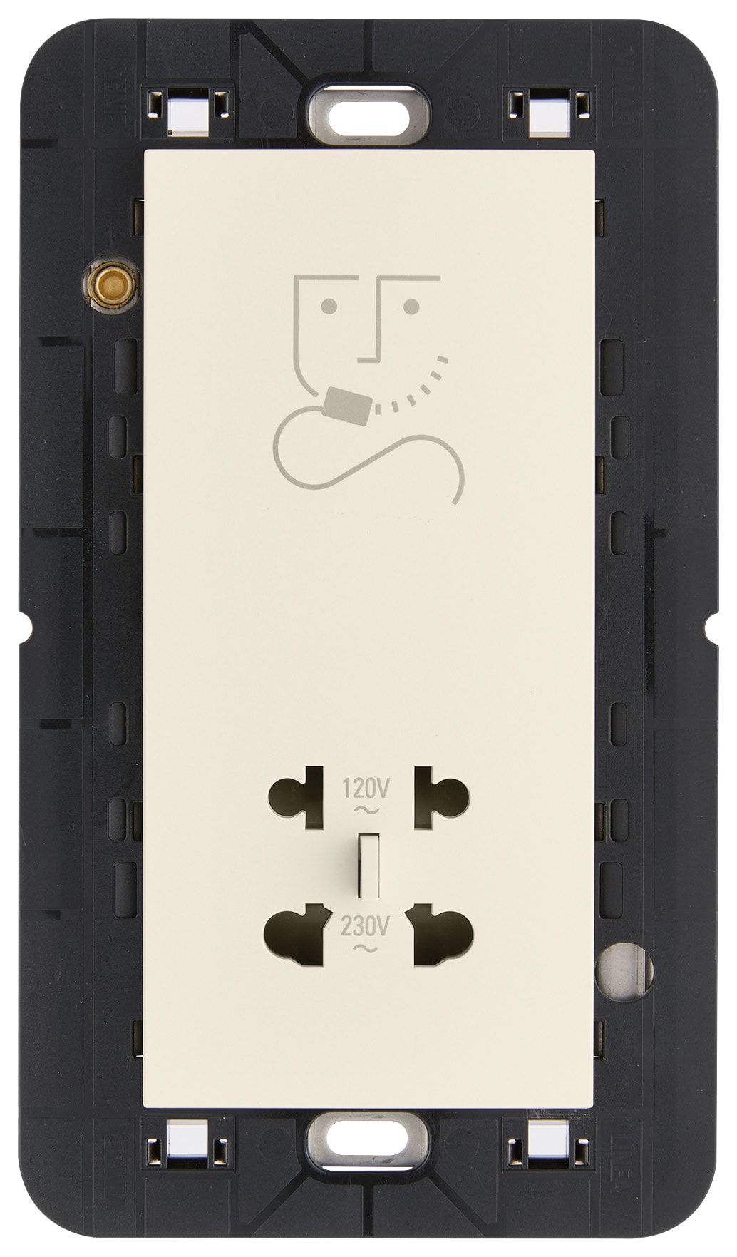 VIMAR - PRESA PER RASOIO VERTICALE 230V CANAPA