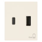 VIMAR - ALIMENTATORE USB A+C 15W 3A 5V 2M CANAPA