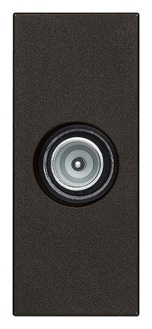 VIMAR - Presa Passante Nero Coassiale Connettore Maschio Attenuazione Derivazione 10 Db 5-2400 Mhz