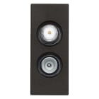 VIMAR - Presa TV-RD-SAT Diretta 2Uscite Nero - Coassiale 5-2400 Mhz, Demiscelata, Connettore Maschio e Femmina, Attenuazione 1 Db, Nero - 2 Moduli