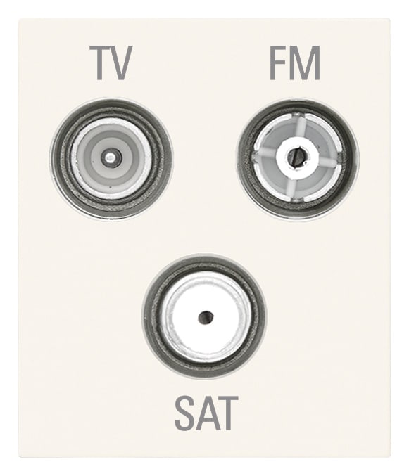 VIMAR - PRESA TV-FM-SAT DIRETTA 3 USCITE BIANCO