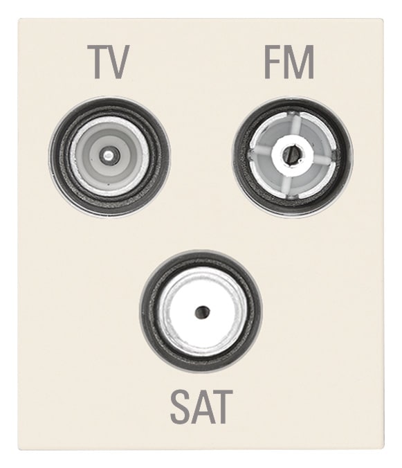 VIMAR - PRESA TV-FM-SAT DIRETTA 3 USCITE CANAPA 30303.C