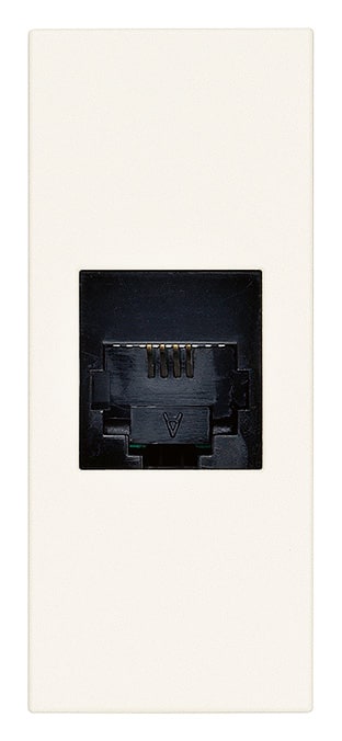 VIMAR - Presa Rj11 6/4 Bianco - 6 Posizioni 4 Contatti Morsetti A Vite 30320.B