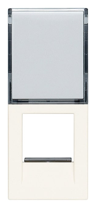 VIMAR - Adattatore RJ45 bianco per connettori AMP Tyco Jack linea 110 toolless Jack MTRJ Lucent Avaya Systimax MPS100 MGS200 MGS300 MGS400 MGS500.