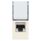 VIMAR - Presa Rj45 Cat6A Ftp Netsafe - Schermata, Cablaggio Universale T568A/B, 8 Contatti, Morsetti Ad Incisione D'Isolante 30339.16C