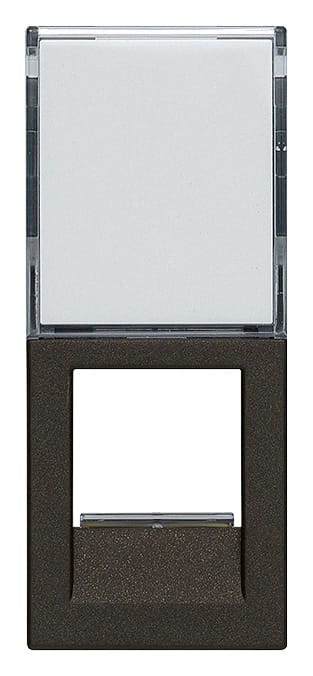 VIMAR - Adattatore Portello Keystone Nero - Connettori Keystone con Portello Antipolvere, Colore Nero 30339.CG