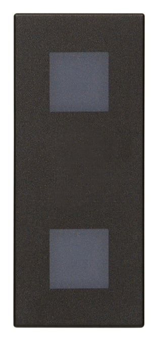 VIMAR - DOPPIA SPIA DIFFUSORE NEUTRO NERO 30388.G