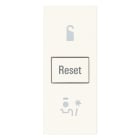 VIMAR - Commutatore 1P 10Ax Bianco con Simboli Do Not Disturb e Make Up Room, Led Rosso e Verde, Max 100W con Alimentatore Integrato 30408.B