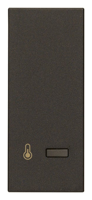 VIMAR - Sonda di temperatura domotica nero per controllo ambiente, gestione impianti, comando fan-coil, interfacciabile con attuatore, classe V. 30478.G