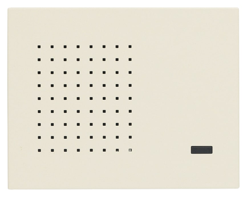 VIMAR - Sirena Da Interno By-Alarm Plus con 2 Suonerie, Volume Beep Regolabile e Segnalazione Allarme a Led Rosso - Canapa, 3 Moduli