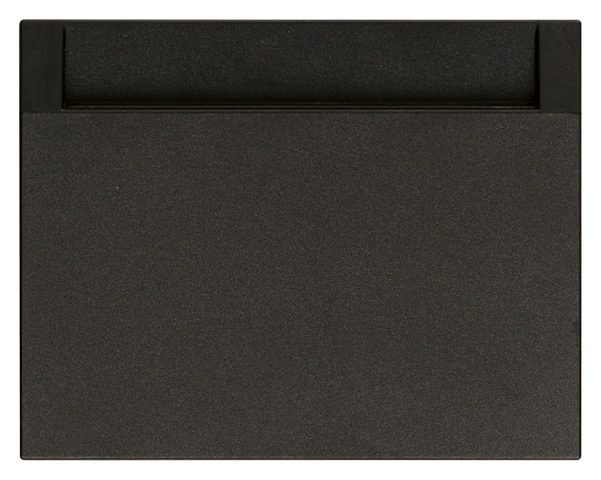 VIMAR - Tasca RFID KNX nero, lettore di carta a transponder con tasca verticale, 2 uscite a relè NO 4 A 24 V~, 2 ingressi, alimentazione 12-24 V, nero.