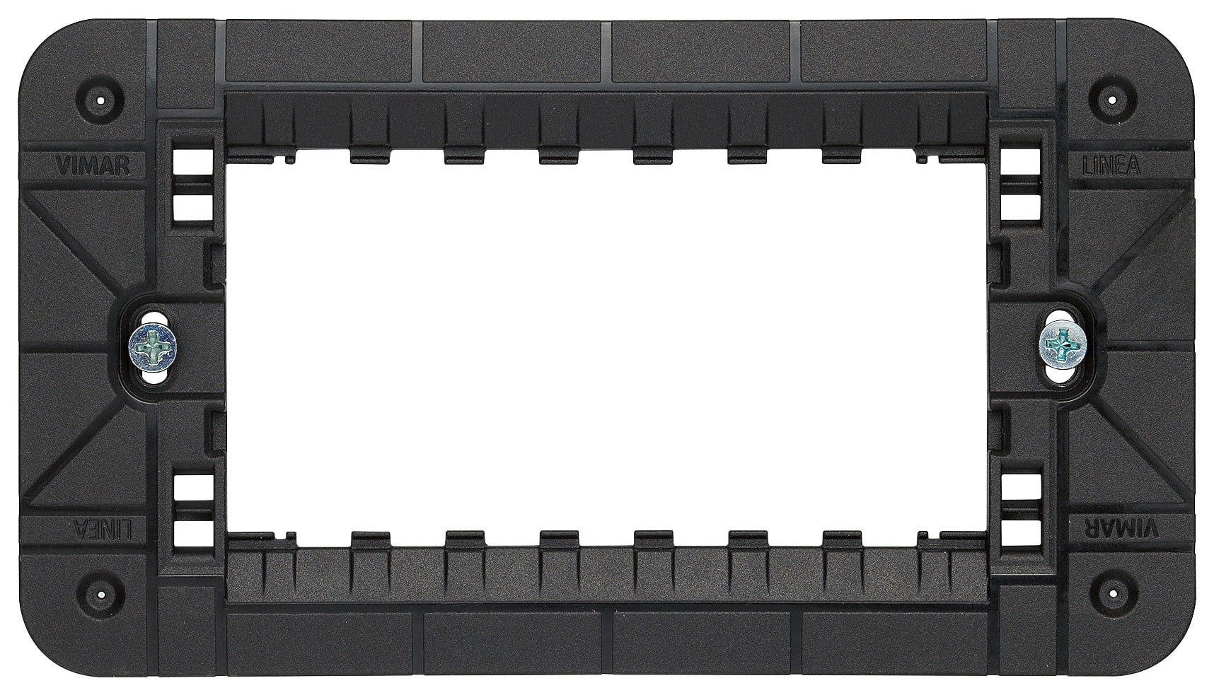 VIMAR - Supporto 4 Moduli con Viti per Scatole 4 Moduli 30614