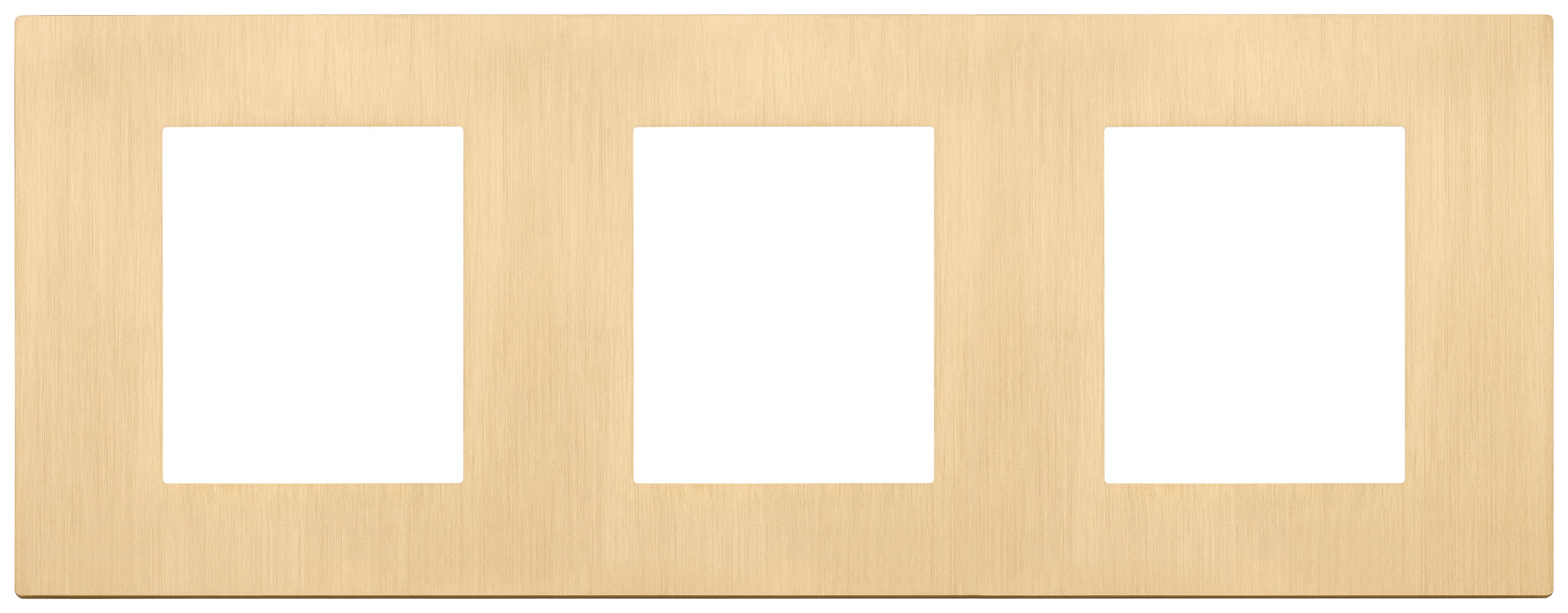 VIMAR - PLACCA 6M (2+2+2)INT71 ORO SPAZZOLATO 30644.70.01