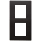 VIMAR - PLACCA 4M (2+2)INT71 VERTICALE NERO 30645.02