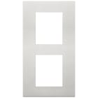VIMAR - PLACCA 4M (2+2)INT71 VERTICALE ARGENTO 30645.20