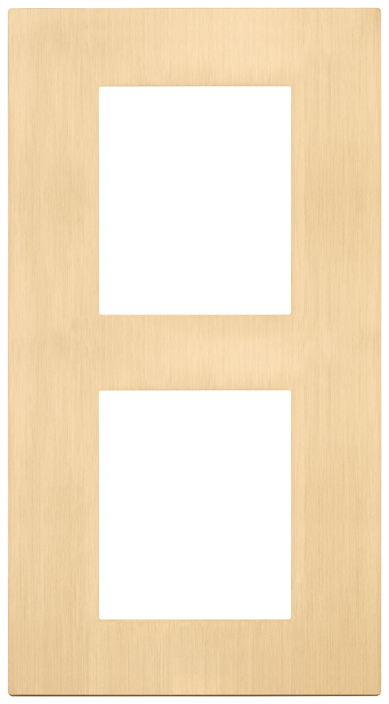 VIMAR - PLACCA 4M (2+2)INT71 VERTICALE ORO SPAZZ 30645.70.01